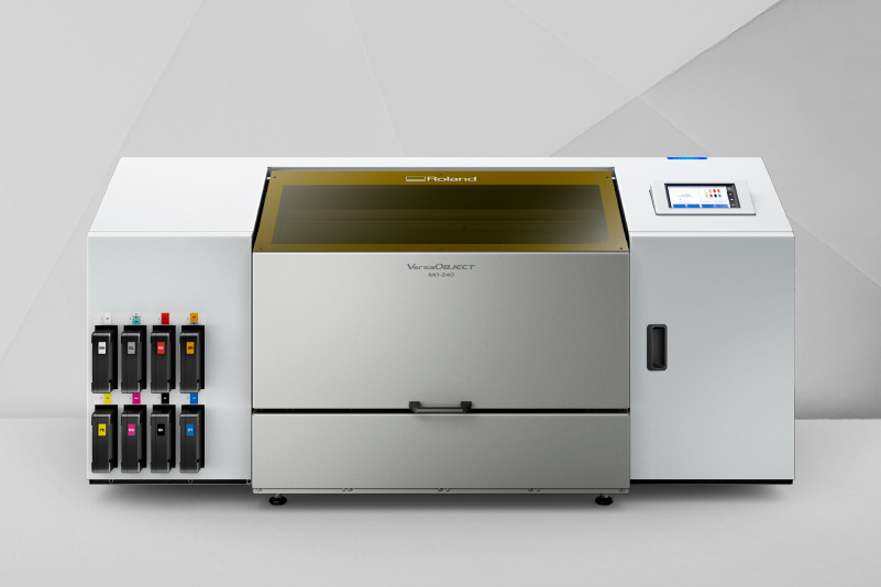 Roland VersaOBJECT UV flatbed printer, enterprise printing hardware from LaserTek Solutions